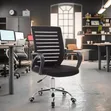 Ergonomic Mesh Office Chair - Black & White - 2