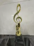 Presentation Trophy - Gold Plated Metal Alloy - 1