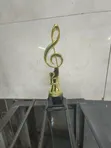 Presentation Trophy - Gold Plated Metal Alloy - 2