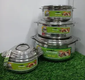 4 Pcs Happy Home Stainless Steel Hotpots Set