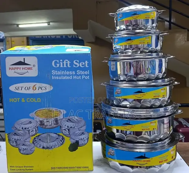 New Happy Home 6 PCS Stainless Steel Hotpots - 1