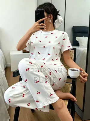2 Piece Cotton Trouser Pajama Set