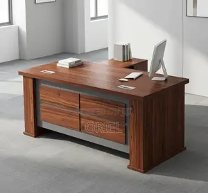 1600mm Executive Office Desk - Brown