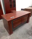 1600mm Executive Office Desk - Brown - 4