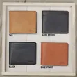 Genuine Leather Minimalist Wallet - Black - 4
