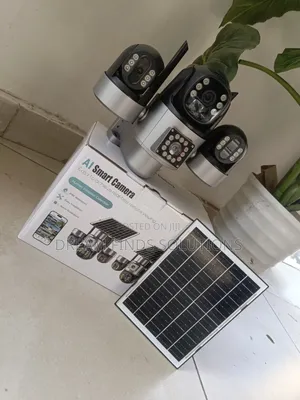 Triple-Lens 360° PTZ Solar Security Camera