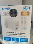 Anker 20W Dual-Port Charger with USB-C Cable - 2