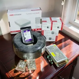 Mfumo wa Kamera 4 za CCTV Hikvision 1080P HD (Ndani)