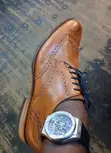 Clarks Men's Brown Leather Brogues - Size 10.5 - 4