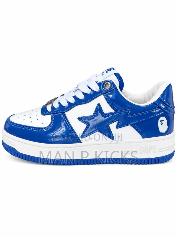 BAPESTAR Blue and White Sneakers - 1