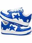 BAPESTAR Blue and White Sneakers - 4