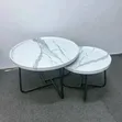 Modern Round Nesting Coffee Table Set - 2