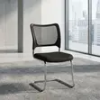Black Mesh Waiting Office Chair - 1
