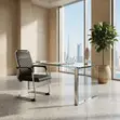 Diamond Stitch Visitor Chair - Black - 2