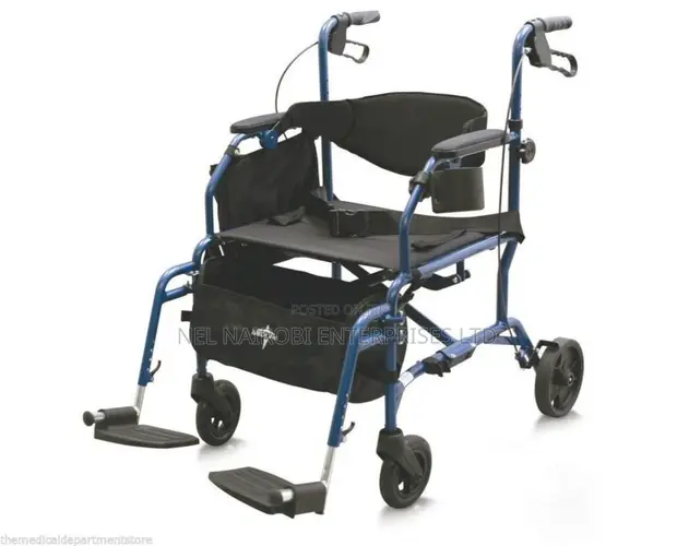 Medline Hybrid Combo Kiti cha Usafiri na Kitembezi - 1