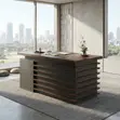 Executive Office Desk - 1.4m Brownish Golden - 1