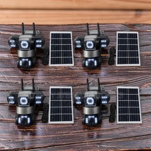 Kamera ya Solar ya 20MP 4K 4G PTZ yenye Lensi Tatu - 1