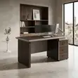 Executive Home Office Desk 140cm - Modern Brown - 4