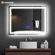 Kioo cha Bafuni cha Smart LED chenye Kuzuia Ukungu - 3