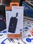 20,000mAh Power Bank with Built-in Cables - 1
