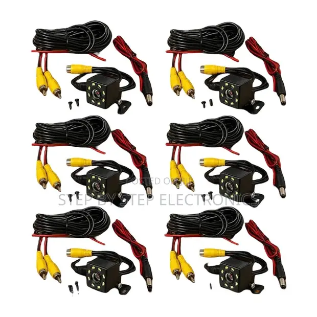Mini Waterproof HD Car Rear Reverse Camera with 8 LEDs - 1