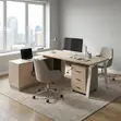 Imported C&C Executive Desk with Extension - 4