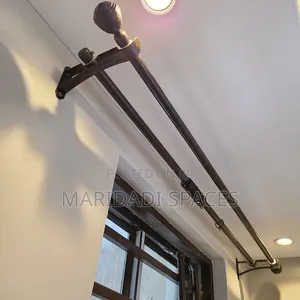 Juakali Curtain Rods Zilizopakwa Poda - Mpya Kabisa