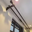 Juakali Curtain Rods Zilizopakwa Poda - Mpya Kabisa - 1