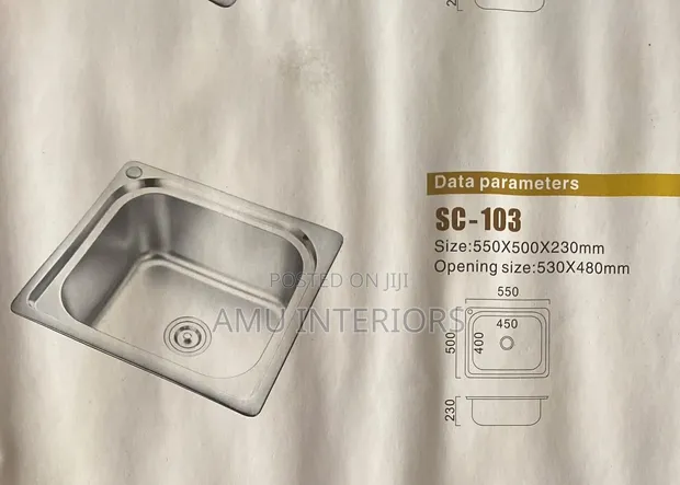 Single Bowl Kitchen Sink - 1