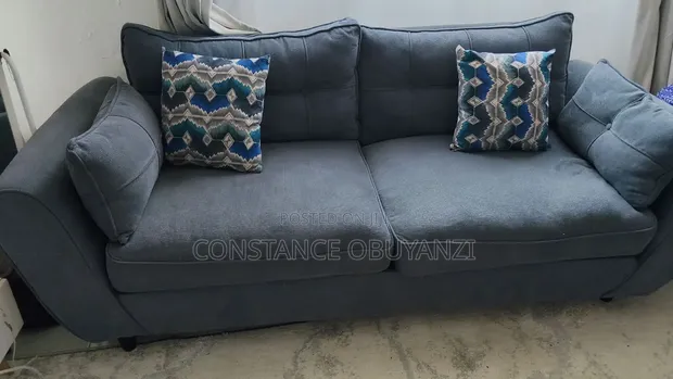 Used 8-Seater Fabric Sofa - Gray - 1