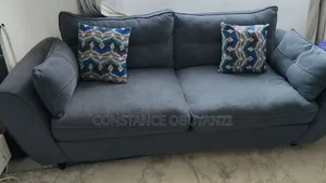 Used 8-Seater Fabric Sofa - Gray