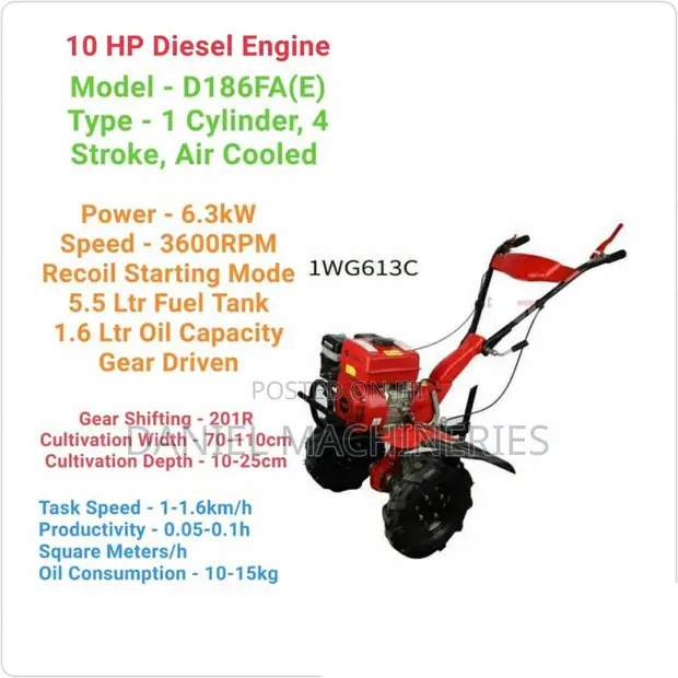 Walking Tractor 10HP - 1