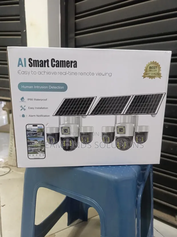 Kamera ya Nje ya WiFi ya Solar yenye Lenti 3 (V380 Pro) - 1