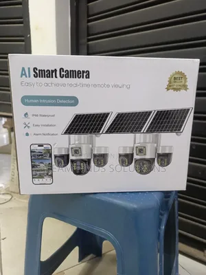 Kamera ya Nje ya WiFi ya Solar yenye Lenti 3 (V380 Pro)