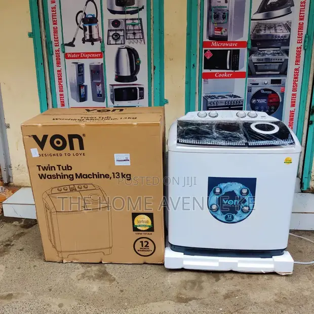 Von 13Kg Twin Tub Washing Machine - Brand New - 1