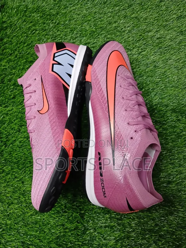 Nike Mercurial Vapor 16 Astro Turf Trainers - Pink/Coral - 1