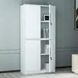 4-Door Steel File Cabinet - White - 1