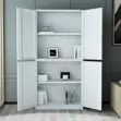 4-Door Steel File Cabinet - White - 2