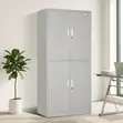 4-Door Steel File Cabinet - White - 3