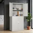 4-Door Steel File Cabinet - White - 5