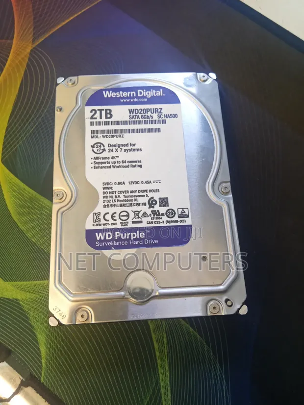 2TB WD Surveillance Hard Drive - 1