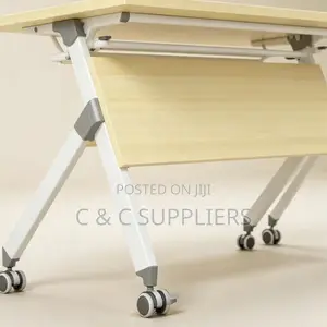 Foldable Brown Study Table - 1200mm