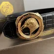 Stefano Ricci Black Crocodile-Pattern Belt - 2