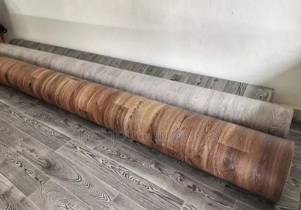 Wood-Effect Vinyl Carpets (Mkeka Wa Mbao) - 1