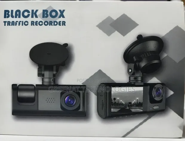 Black Box Dual Car Dashcam - 1080p Front & Rear - 1
