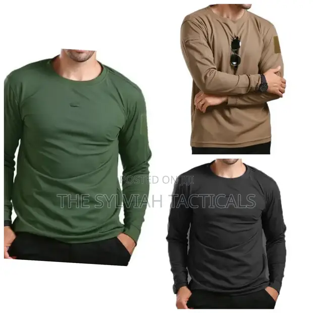 Original Military Round Neck Long Sleeve T-Shirt - 1