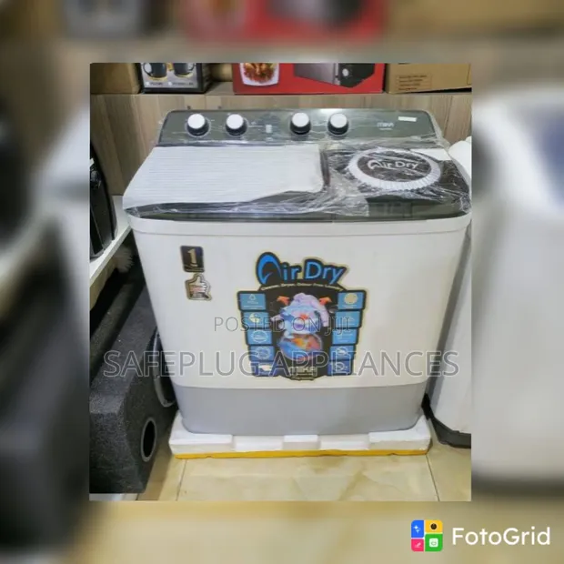 Mika 10KG Twin Tub Washing Machine - White - 1