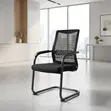 Office Mesh Cantilever Conference Chair - Black - 2