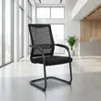 Office Mesh Cantilever Conference Chair - Black - 3