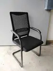 Office Mesh Cantilever Conference Chair - Black - 5